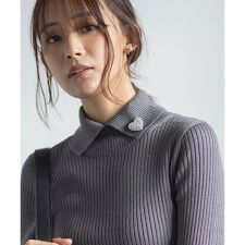 ハートストーンブローチ