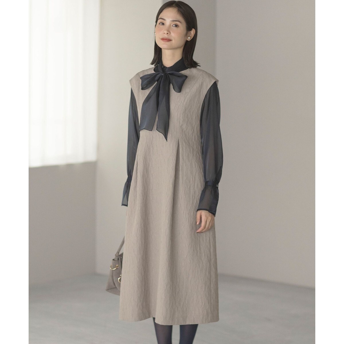 フラワーラメジャカード ジャンパースカート | 組曲(KUMIKYOKU