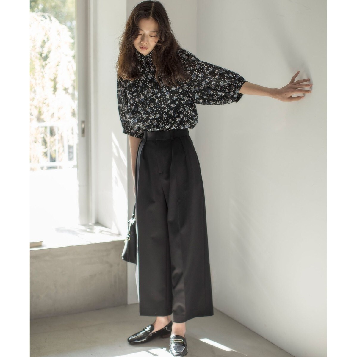 組曲 ブラウス パンツ  セット ご好評につき追加生産【WEB限定・接触冷感・UVカット・吸水速乾