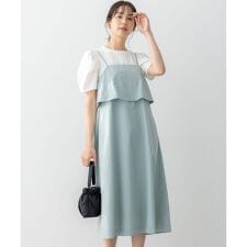 【撥水機能・UVケア・接触冷感】エアリーキャミ ワンピース