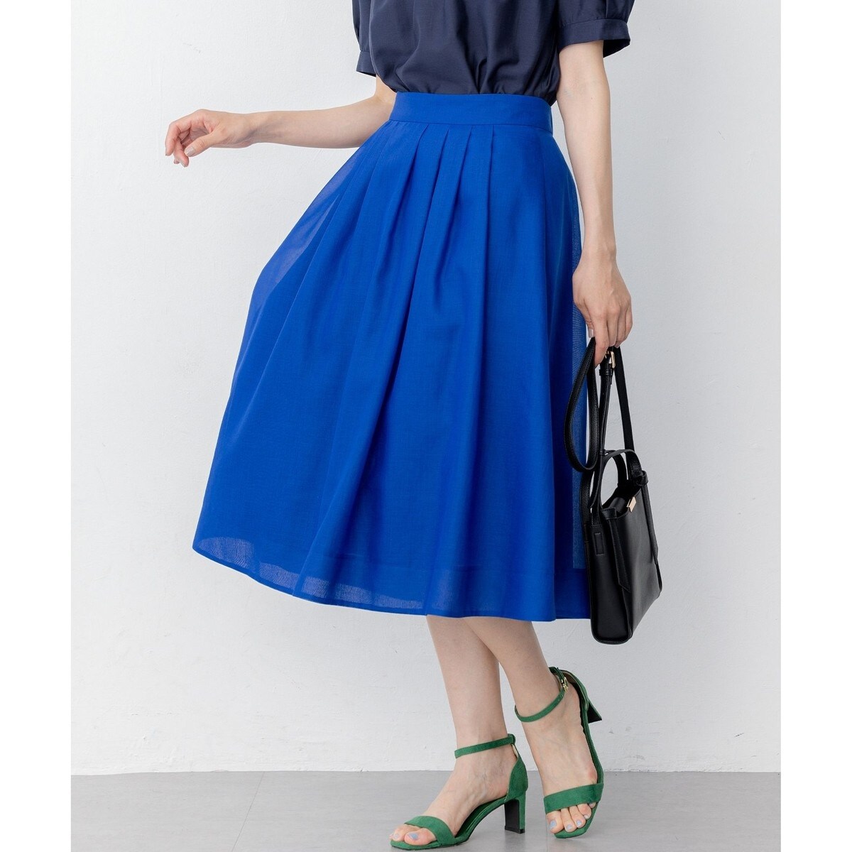 ジオメトリックフラワージャガード フレアスカート | 組曲(KUMIKYOKU