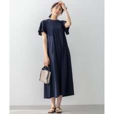 【UVケア・吸水速乾】サマージャージフレア ワンピース