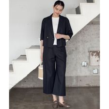 リネンレーヨンワイド パンツ