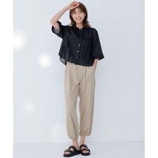 ポリエステルレーヨンツイル パンツ