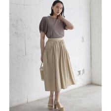 【弱撥水・UVカット・接触冷感】エアリータフタスカート