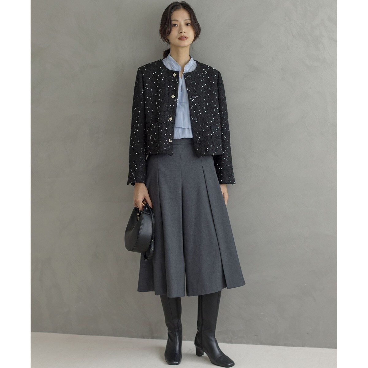 ハンサムツイルキュロット パンツ | 組曲(KUMIKYOKU) | マルイウェブ