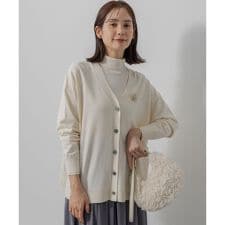 【加藤ローサさん着用 / 2WAY】スムースストレッチカシュクール カーディガン