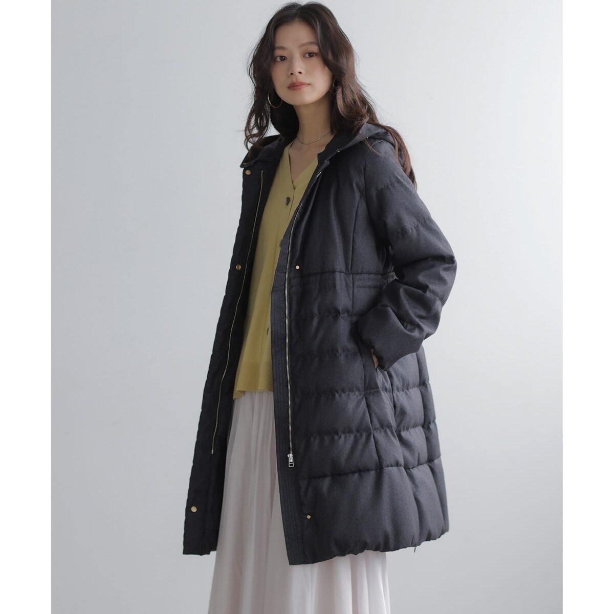 ライトタフタロングダウンコート | 組曲(KUMIKYOKU) | マルイウェブ