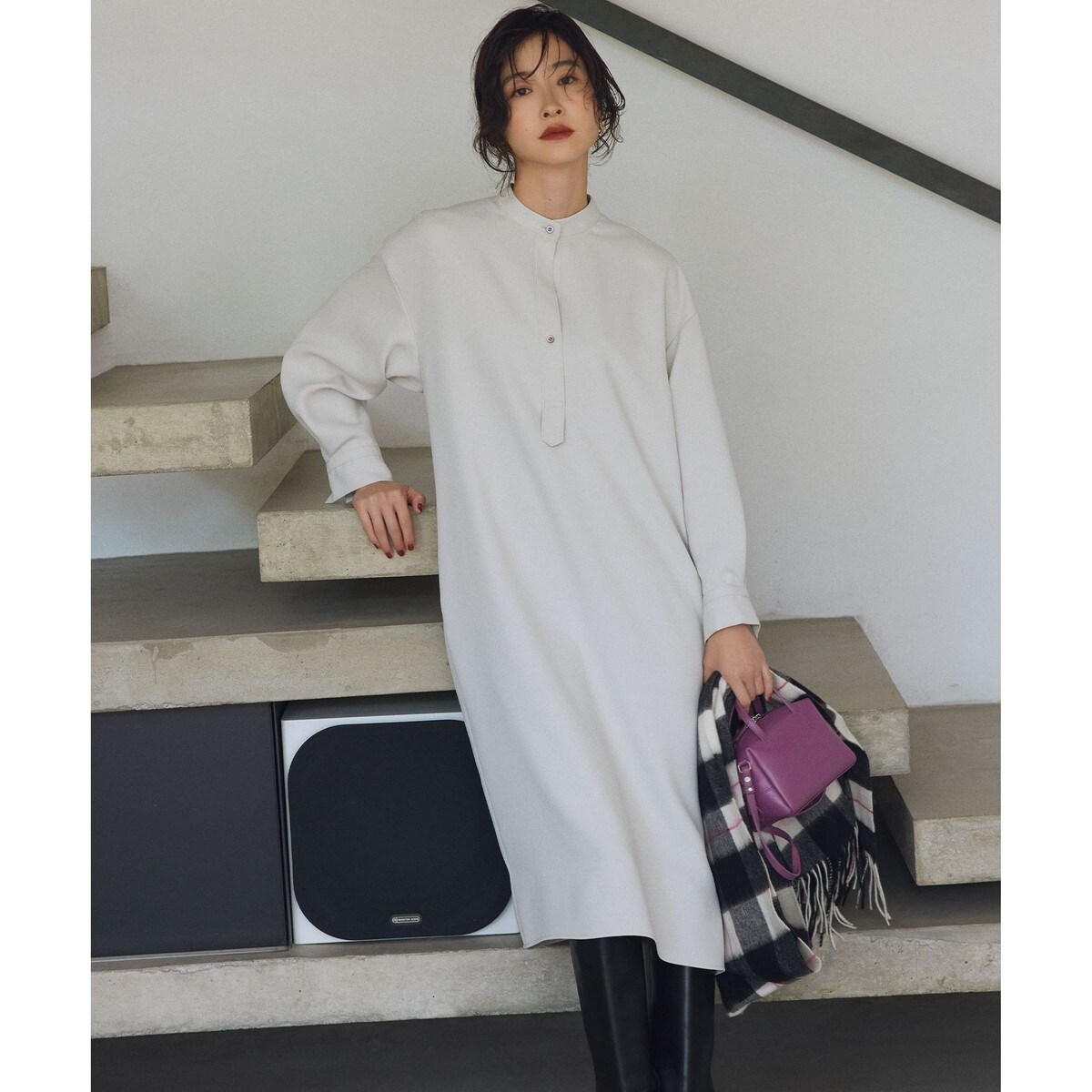 WEB限定】ELENA襟付き セットアップワンピ | 組曲(KUMIKYOKU