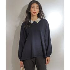 襟付きチュニック プルオーバー