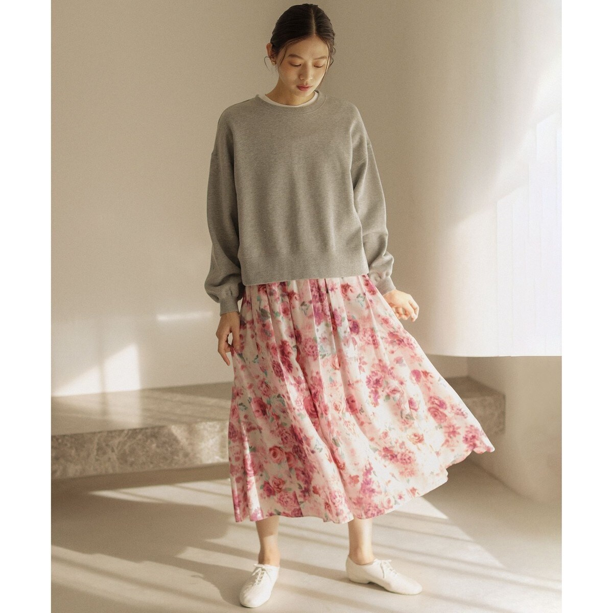 チューリッププリント フレアスカート | 組曲(KUMIKYOKU) | マルイ