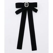 ベロアリボン ヘアクリップ