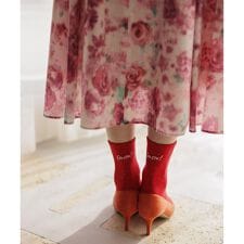 【Flower Collection】スパンコール ソックス