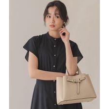 フロントベルト2WAYハンド バッグ