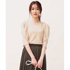 組曲(KUMIKYOKU)の【洗える】ハイツイストスムースタックディティール カットソー（KE27）