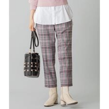 【マガジン掲載】ランダムチェック テーパードパンツ（KJ25）