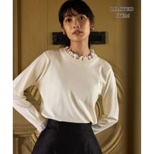 組曲(KUMIKYOKU)の【ＷＥＢ限定】レースレイヤード　ニット