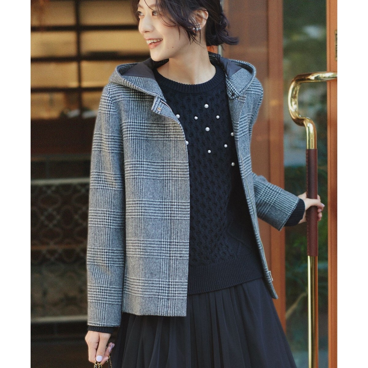 2WAYショートビーバー フーテッドコート | 組曲(KUMIKYOKU) | マルイ