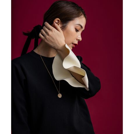 組曲×setsuko sagittaire】スウェットライクニットプルオーバー | 組曲  