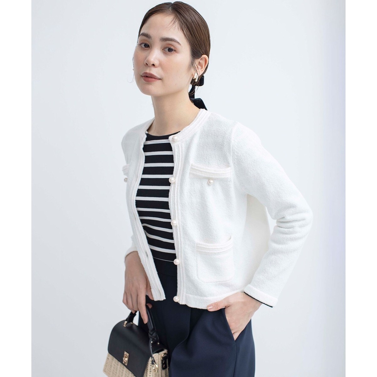 ミニブークレーツイードニットジャケット | 組曲(KUMIKYOKU) | マルイ