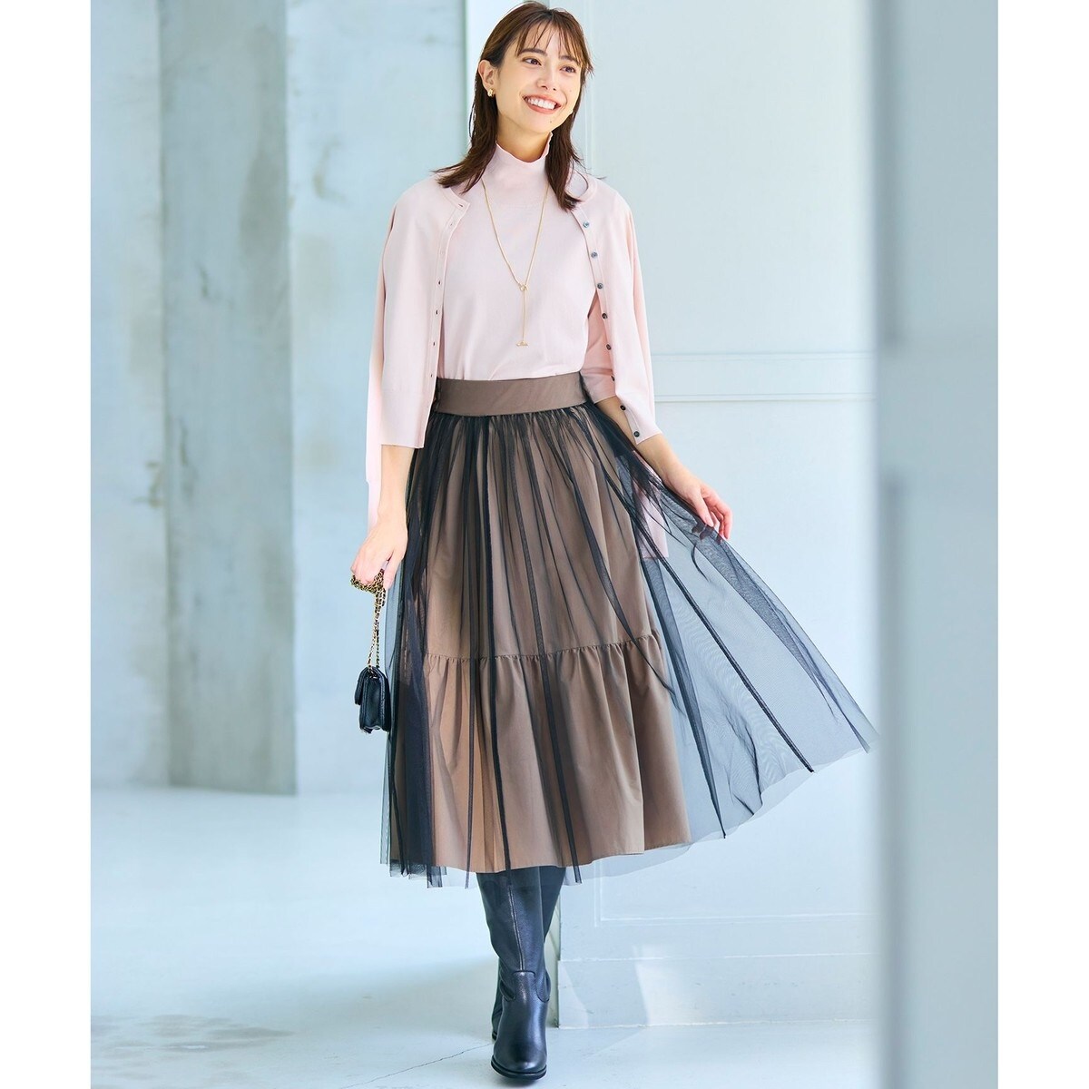 【11色展開コットン100アンサンブル可能】クルーカーディガン 11色展開/コットン100/アンサンブル可能】クルーカーディガン
