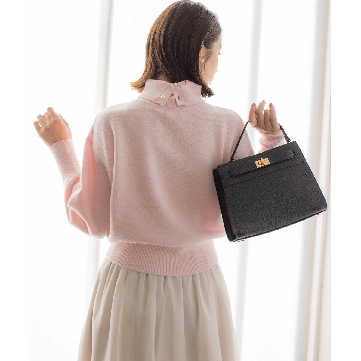 【2WAY・WEB限定】ウールカシミヤミックス ハイネックニット 組曲｜【2WAY・WEB限定】ウールカシミヤミックス ハイネック