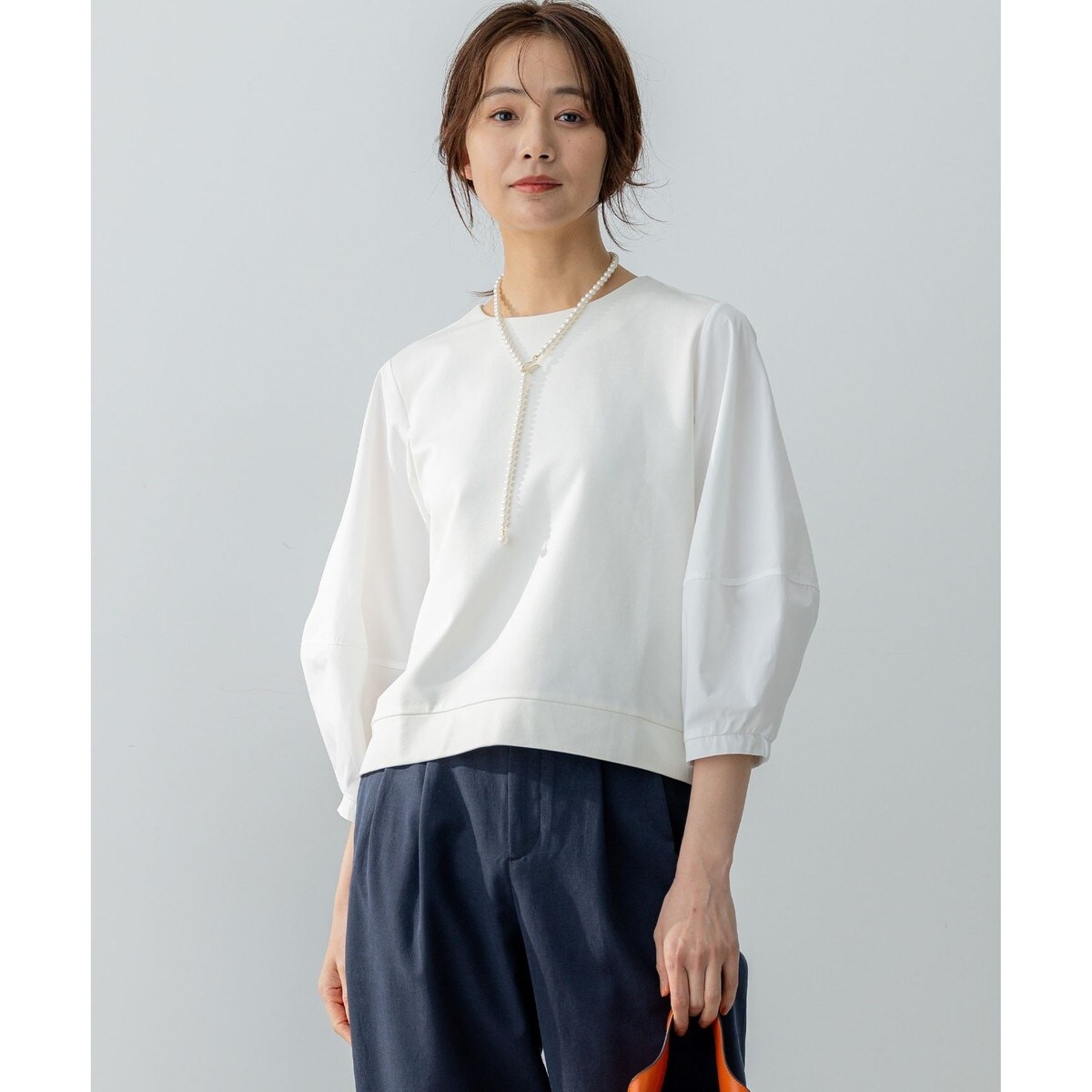 WEB限定・接触冷感】チュールポンチドッキング Tシャツ | 組曲