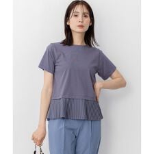 クールプレーティング天竺プリーツ カットソー