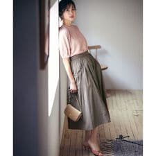 【弱撥水・UVカット・接触冷感】エアリータフタスカート