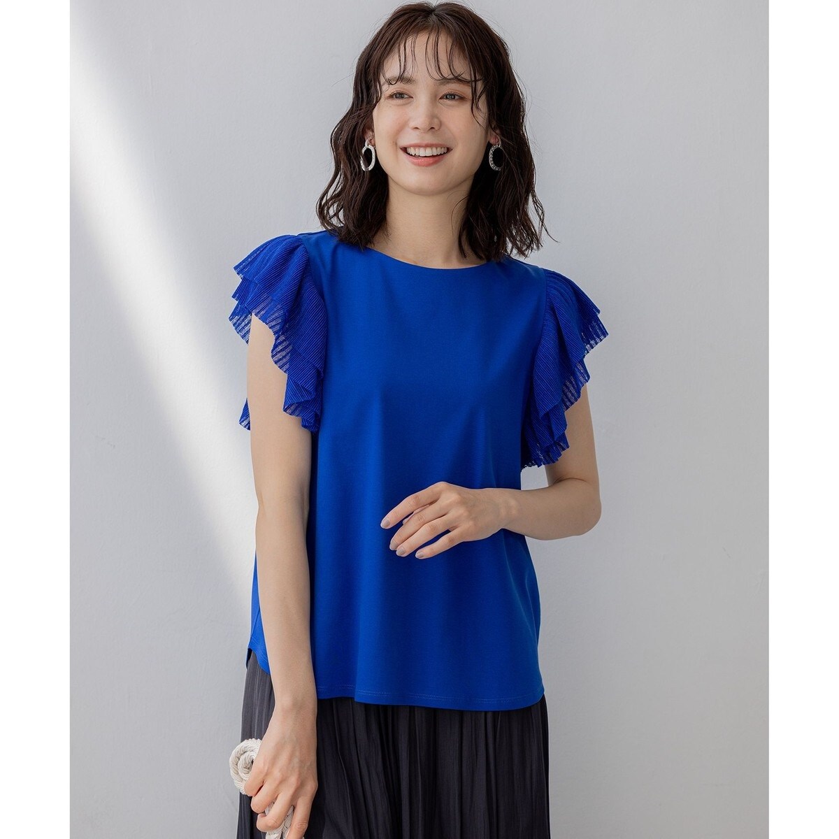 組曲　ツイルジャージーティアードカットソー 組曲 tシャツ ツイルジャージーティアード カットソー