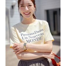 【綿100％】フロッキープリント Ｔシャツ