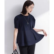 【接触冷感】シャツコンビティアード カットソー