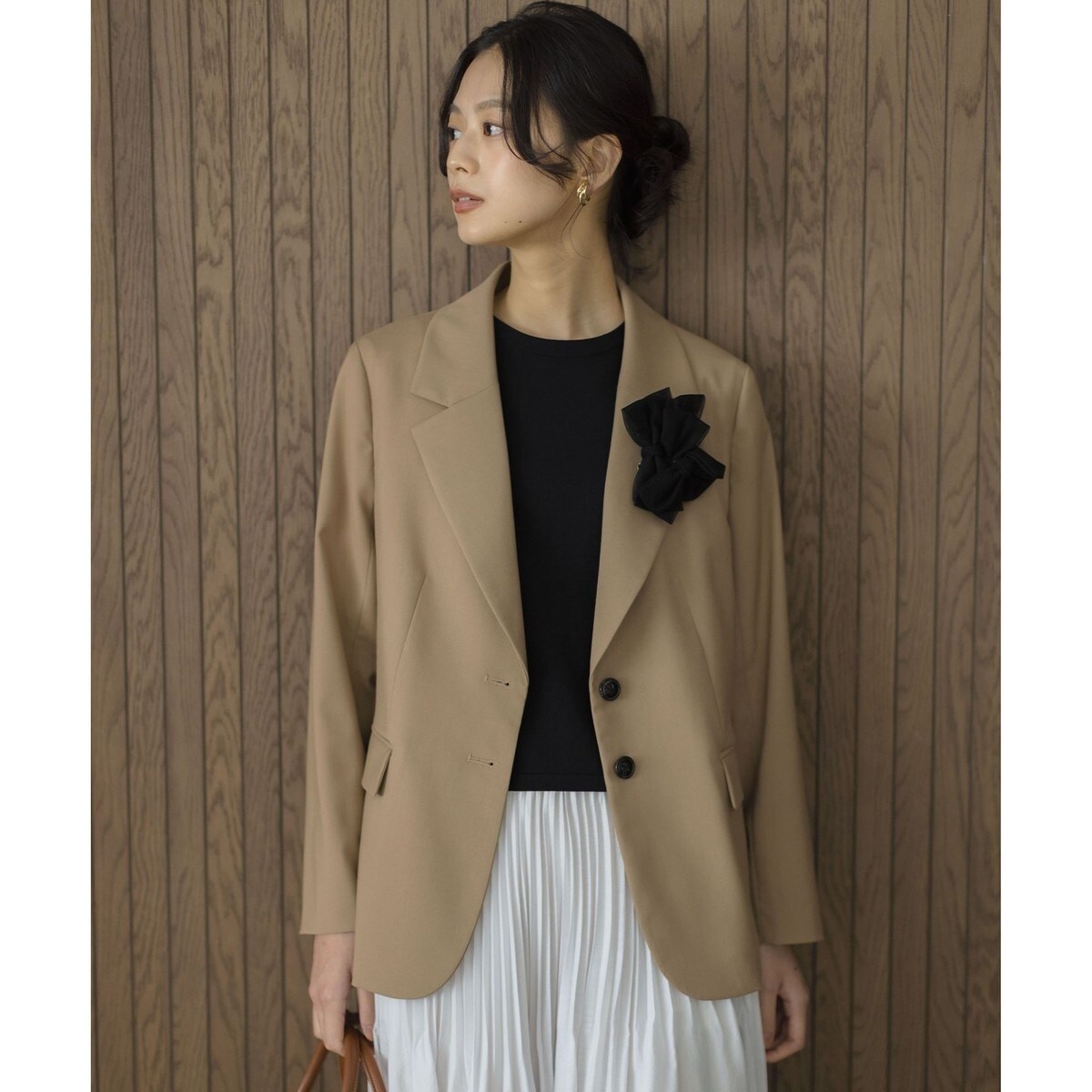 加藤ローサさん着用】ハンサムツイル ジャケット | 組曲(KUMIKYOKU