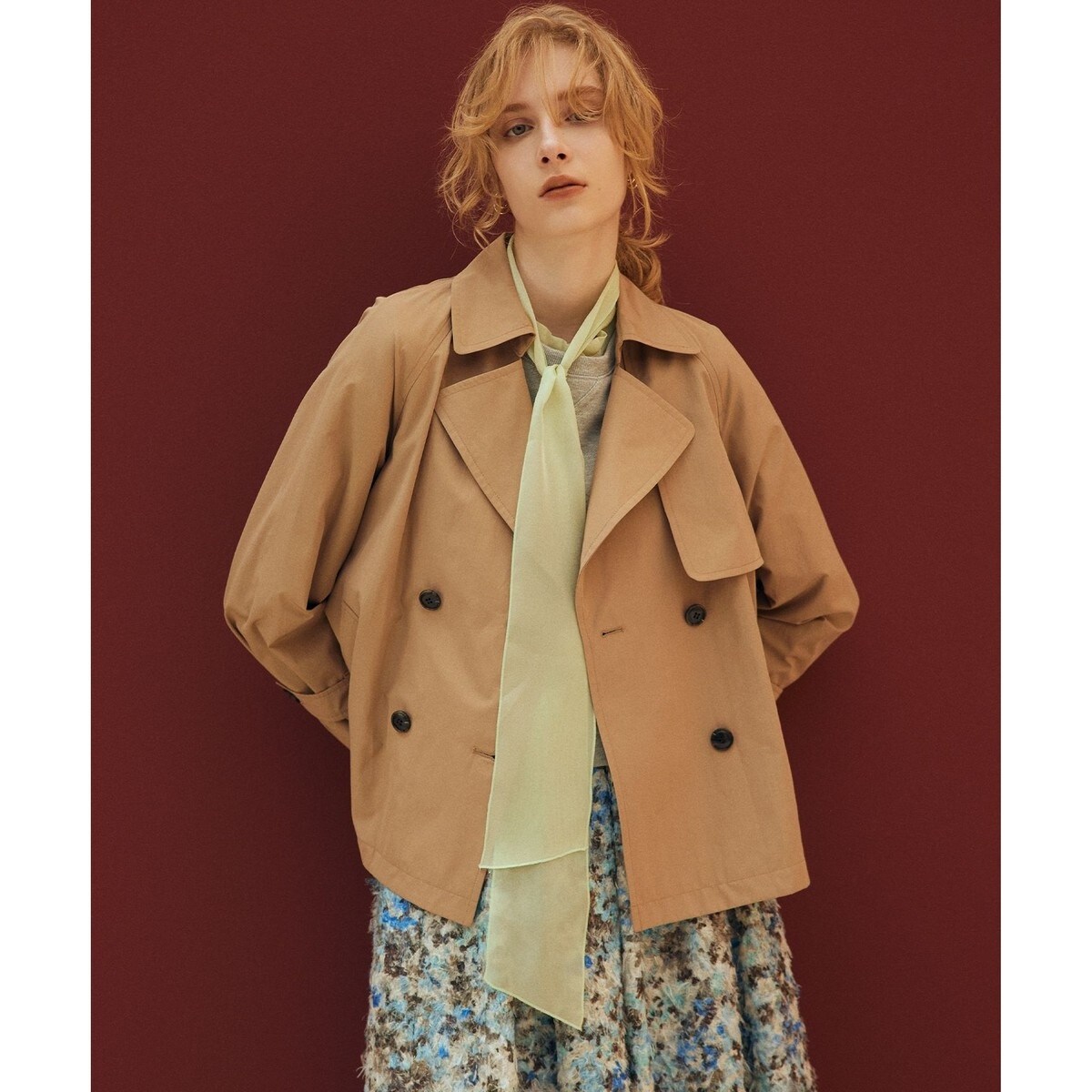 コットンポリエステルギャバジン トレンチコート | 23区(23KU