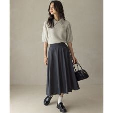 【ご好評につき追加販売 / 加藤ローサさん着用】ハンサムツイルフレア スカート