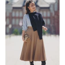 【ご好評につき追加販売 / 加藤ローサさん着用】ハンサムツイルフレア スカート