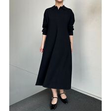 【加藤ローサさん着用】スキッパーニット ワンピース