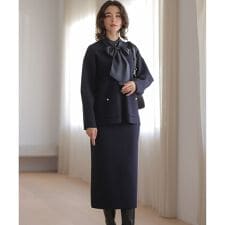 【加藤ローサさん着用】スムースストレッチニットアップ