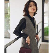 【加藤ローサさん着用】アンティークオーガンフリル ブラウス