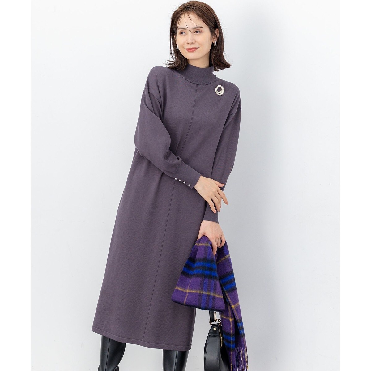 WEB限定】ELENA襟付き セットアップワンピ | 組曲(KUMIKYOKU