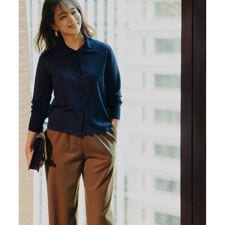 【加藤ローサさん着用】ツイル起毛ストレート パンツ