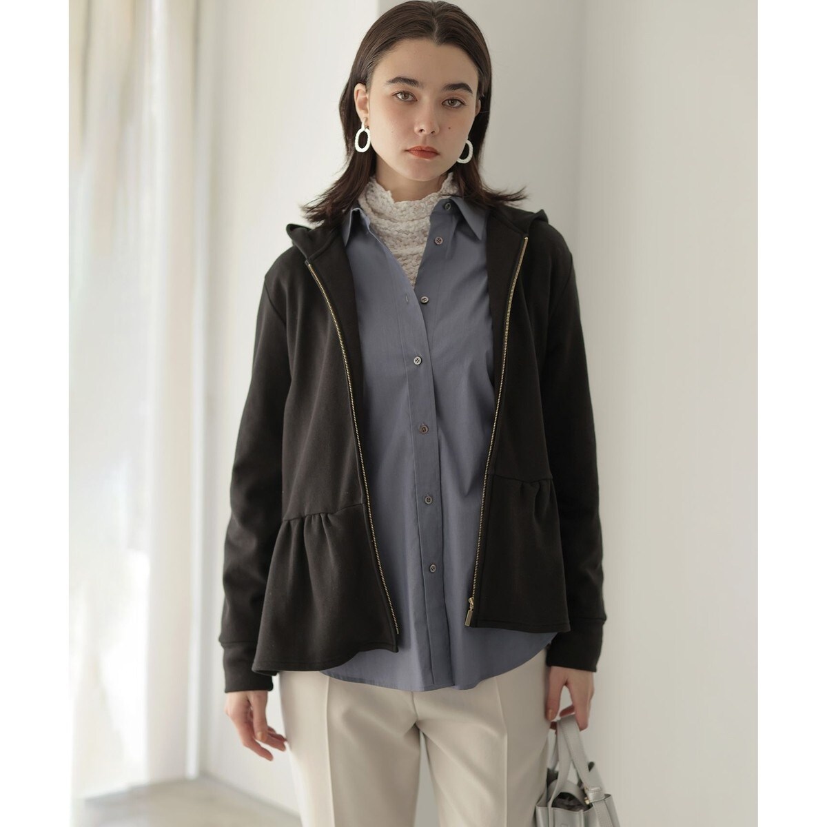 組曲　パーカー マシュマロタッチ裏毛 パーカー | 組曲(KUMIKYOKU) | マルイウェブチャネル