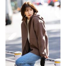 組曲(KUMIKYOKU)の【マガジン掲載】ウールリバー ショートコート（KJ28）