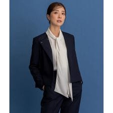 【KUMIKYOKU NAVY】ウーステッドライトトロ ジャケット