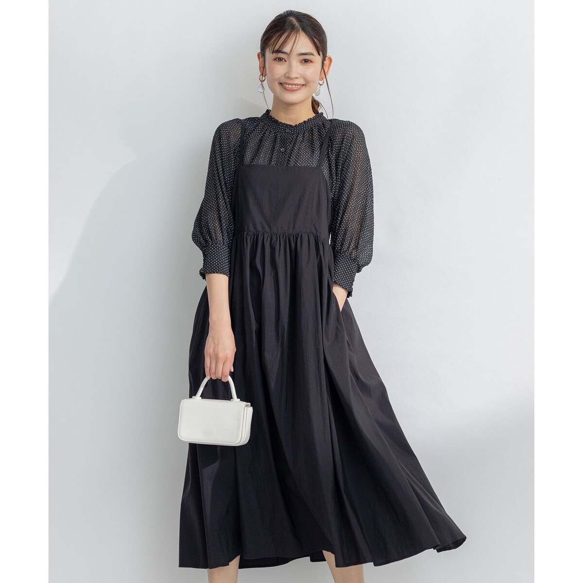 矢野未希子さん着用】エアリーギャザー キャミソールワンピース | 組曲