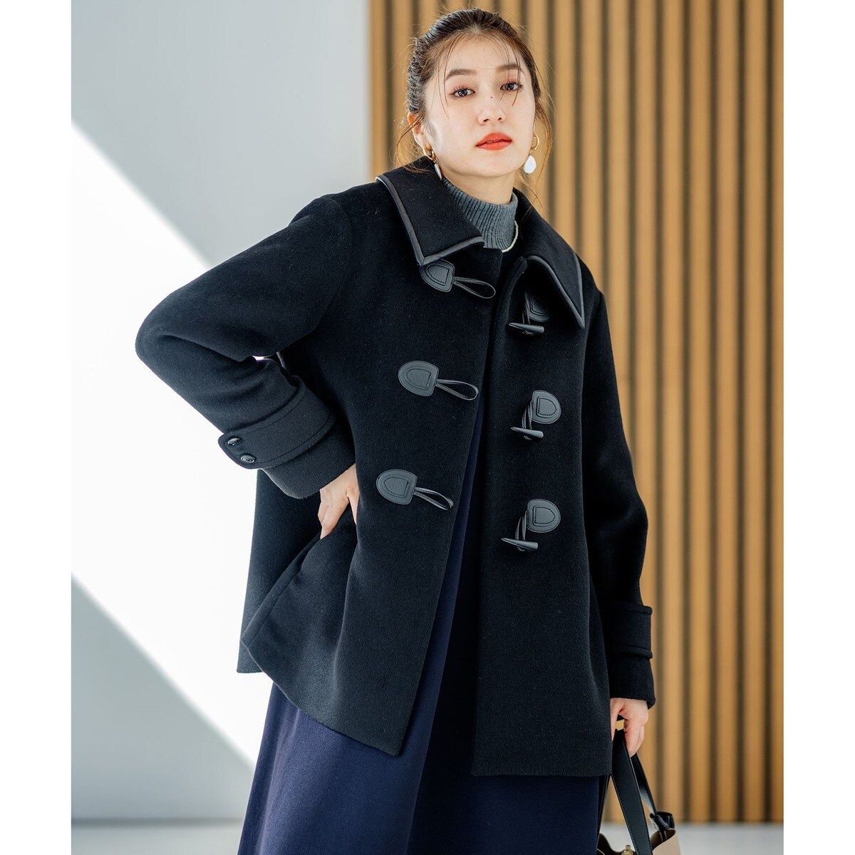 バイカラーダッフル ウールコート | 組曲(KUMIKYOKU) | マルイウェブ