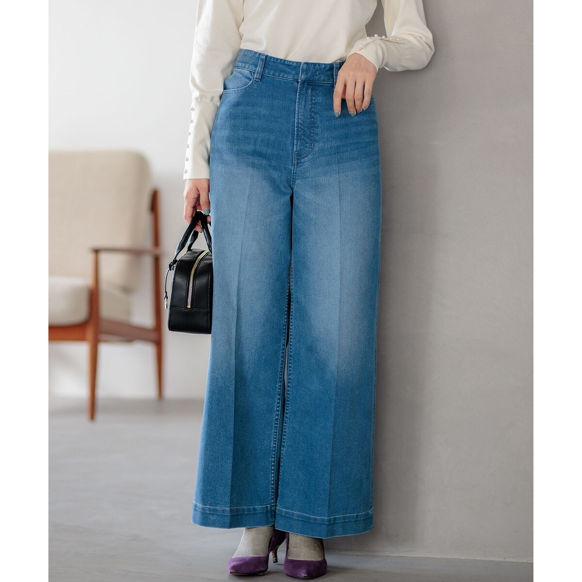 洗える】ストレート デニムパンツ | 自由区(JIYU-KU) | マルイウェブ