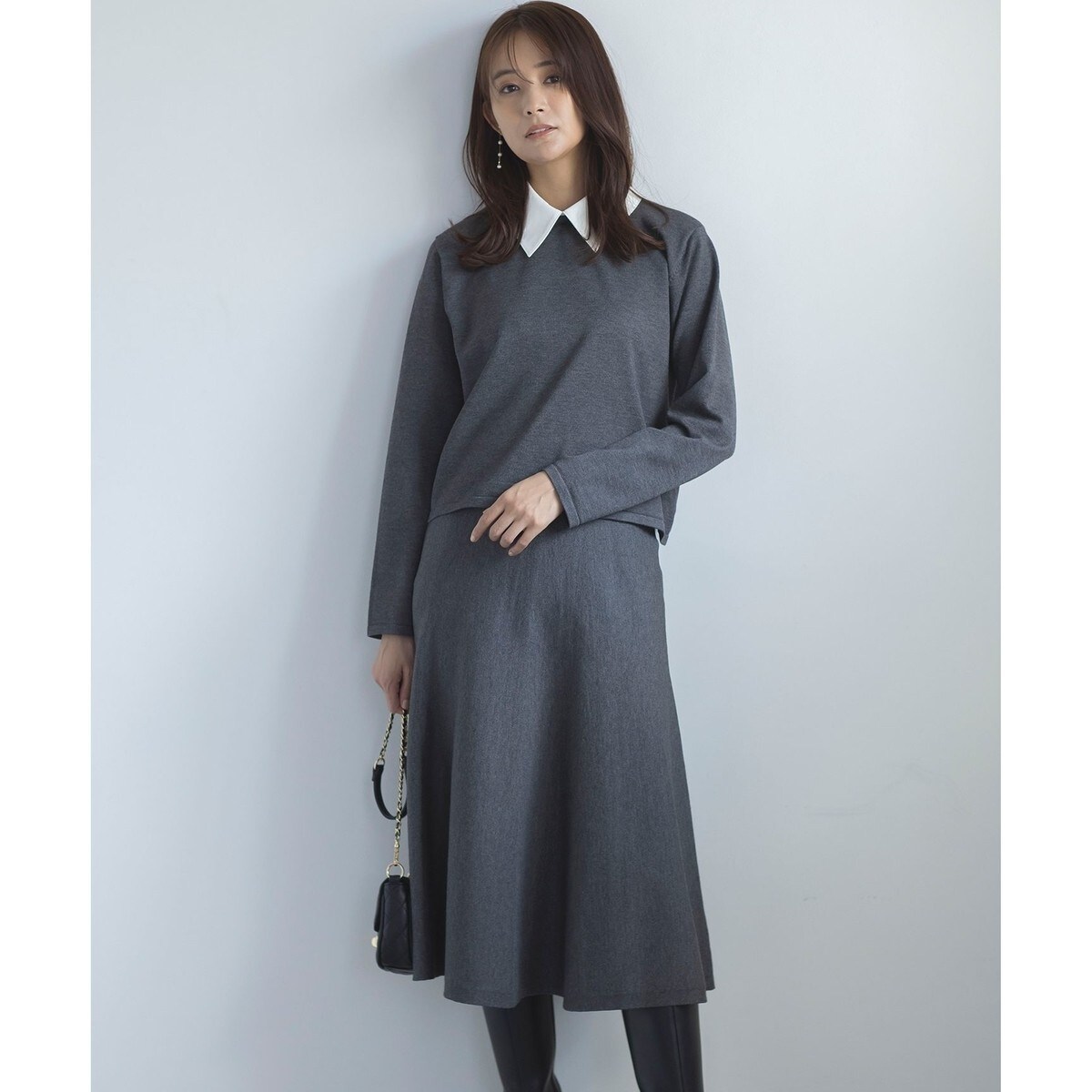 WEB限定】ELENA襟付き セットアップワンピ | 組曲(KUMIKYOKU) | マルイ