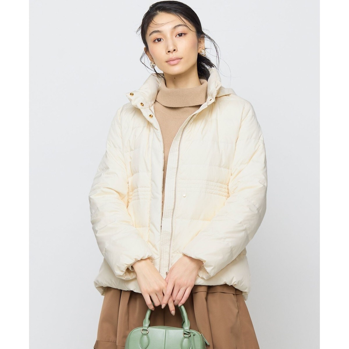 【洗える・2WAY】ライトタフタショートダウン　組曲　kumikyoku 洗える・2WAY】ライトタフタショートダウン / 組曲