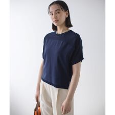 【WEB限定】メッシュ切り替えドルマン ニット